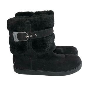 G by Guess Womens Amburr Faux Suede Cold Weather Winter Boots Sz 8M